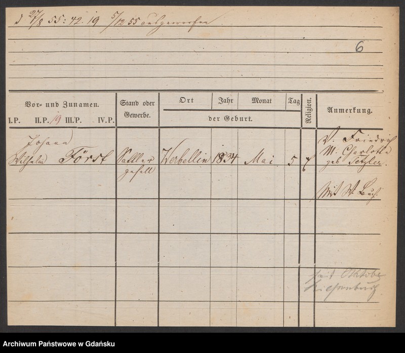 image.from.unit.number "Karty meldunkowe: Foelski - Fork"