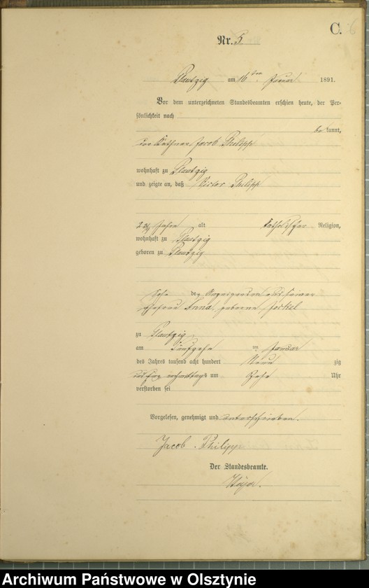 image.from.unit.number "Sterbe-Haupt-Register Nr 1 - 31"