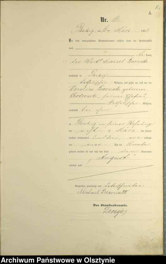 image.from.unit.number "Geburts-Haupt-Register Nr 1 - 43"