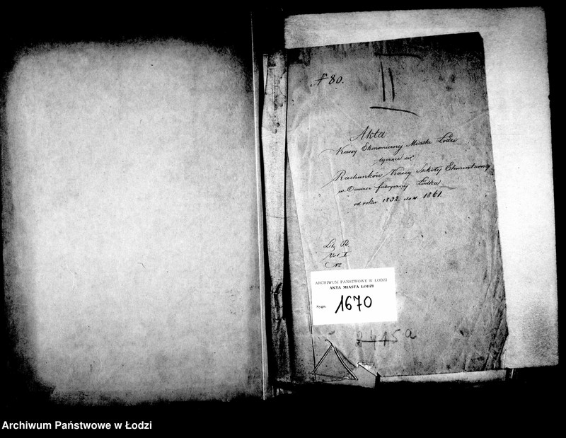 Obraz 5 z jednostki "Akta tyczące się rachunków szkoły elementarnej w osadzie fabrycznej Łódka"