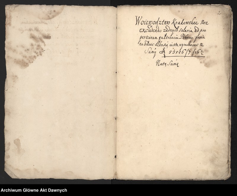 image.from.unit.number "Sumariusz poboru ("półtrzecia") uchwalonego pod Beresteczkiem, zatwierdzonego na sejmie w Brześciu Litewskim w 1653 r."