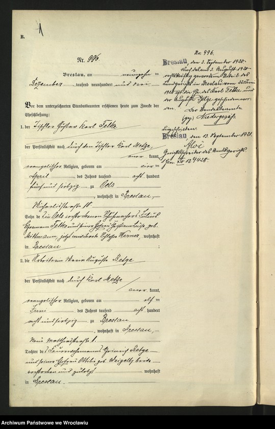 image.from.unit.number "Księga małżeństw Wrocław III 1903 t.5"