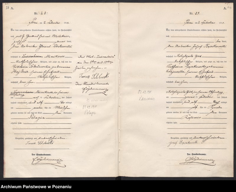 Obraz 17 z jednostki "Księga miejscowa urodzeń [Rejestr główny urodzeń]"