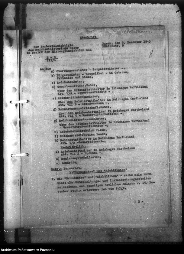 Obraz 12 z jednostki "Bauwirtschaft - Sparmassnahmen im Rahmen des Bauverbots"