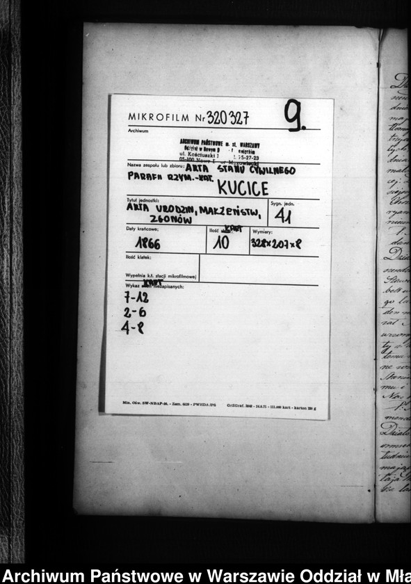 image.from.unit.number "Akta urodzeń, małżeństw i zgonów"