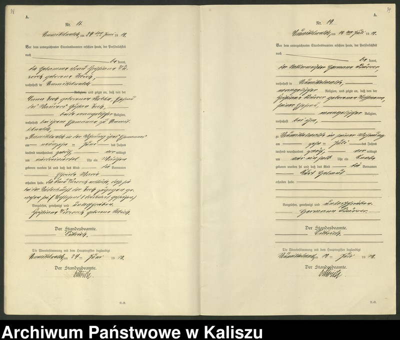 Obraz 12 z jednostki "[Księga urodzeń]"