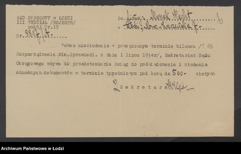 Obraz 10 z jednostki "Hecht Moszek – sprzedaż mięsa"