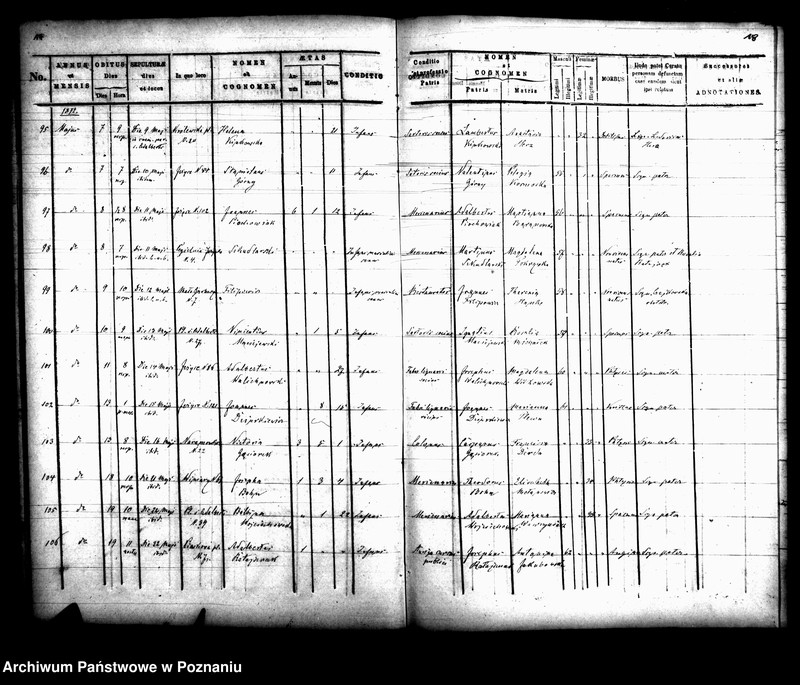 Obraz 11 z jednostki "Księga zgonów"