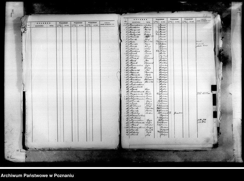 Obraz 19 z jednostki "Listy członków okręgu poznańskiego"