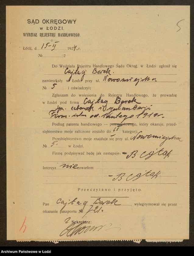 Obraz 7 z jednostki "Berek Cajtag – sprzedaż zabawek i galanterii"