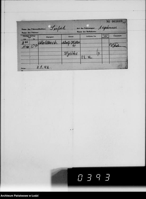 Obraz 15 z jednostki "A.Seifert Rechnungen. [za dostawy towarów dla Getta]"