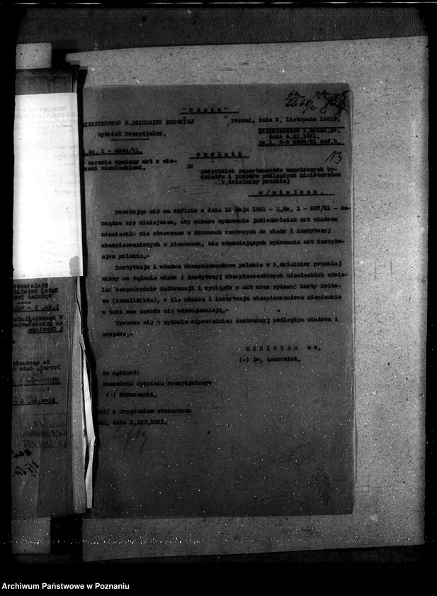 Obraz 17 z jednostki "Sprawy szczegółowo-- administracyjne. Okólniki wewnętrzne"