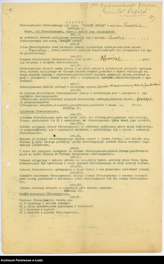 Obraz 6 z jednostki "Stowarzyszenie Dobroczynności "Gemitus Chesed" w Końskich"