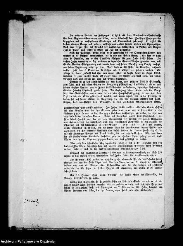 image.from.unit.number "/Fragmenty drukowanej genealogii Lehndorffów- Steinsort od 1539-1854 z nekrologiem K. Fr. L. Lehndorffa i poprawkami hr. Lehndorff- Preyl i h-ny Anny L. z d. Hahn/"