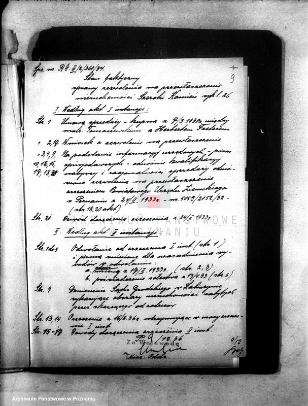 Obraz 13 z jednostki "Freter Herbert z Szerokiego Kamienia powiatu szubińskiego. Skarga do N.T.A. z powodu odmowy zezwolenia na przewłaszczenie"