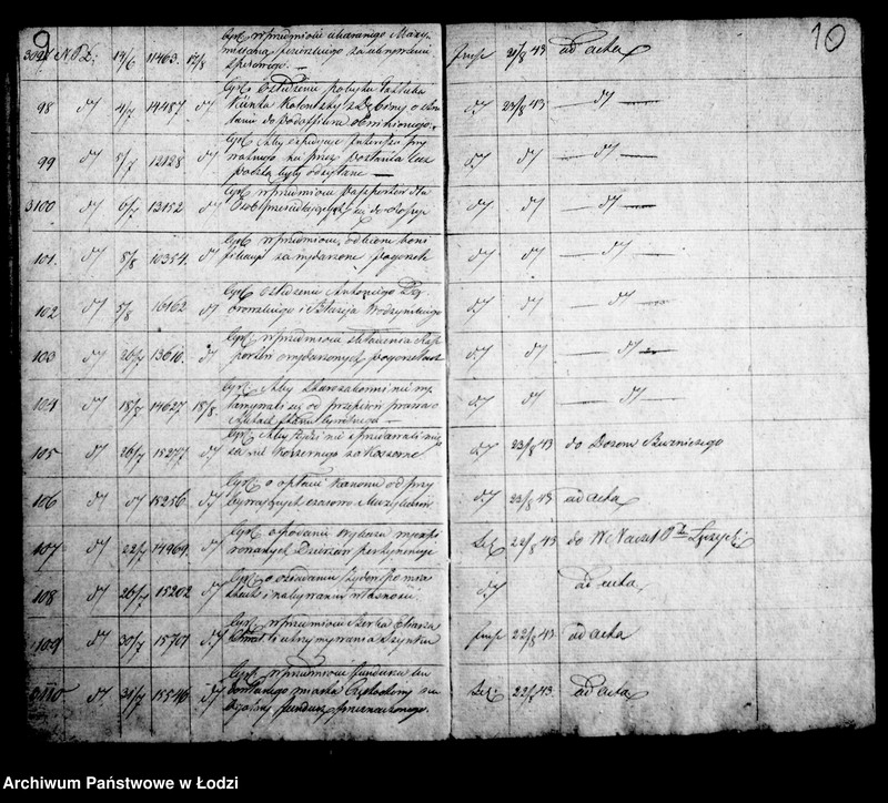 Obraz 9 z jednostki "Dziennik korespondencyjny magistratu miasta Łodzi z roku 1843-1844"