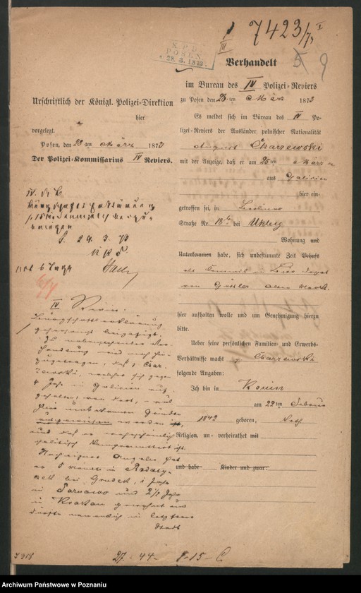 Obraz 12 z jednostki "A. betr. August Charczewski, Rechnungsführer in Iwno"