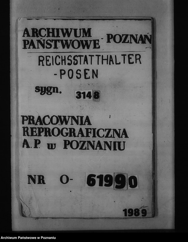 Obraz 1 z jednostki "Bauarbeiten für die Reichsuniversitât Posen"