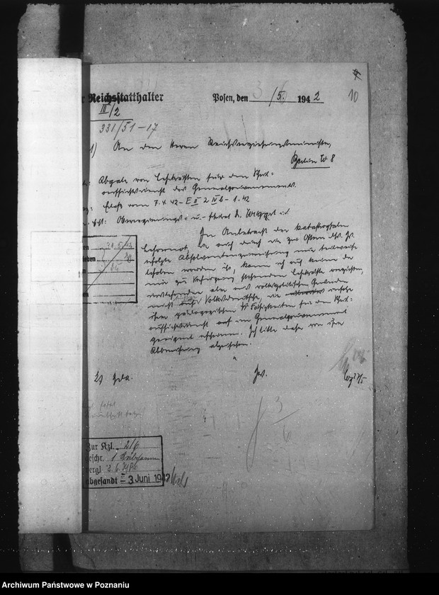 Obraz 14 z jednostki "Abgabe von Lehrkräften an das Generalgouvernement. Förderung volksdeutscher Lehrer"