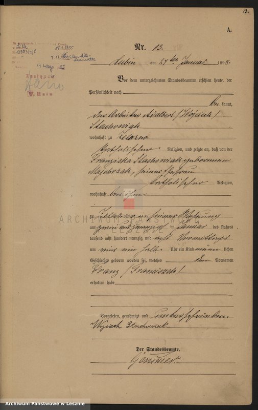 Obraz 16 z jednostki "[Księga urodzeń]"
