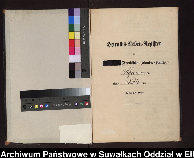 image.from.unit.number "Heirtahs-Neben-Register des Preussischen Standes-Amtes Rydzewen Kreis Lötzen"
