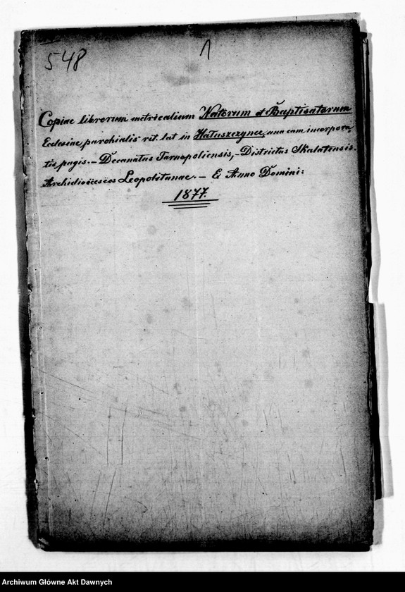 image.from.unit.number "Parafia: Hałuszczyńce. Dekanat: Tarnopol. Kopie z ksiąg metrykalnych ur., śl., zg. dla całej parafii (wieś Hałuszczyńce,i pozostałe wsie)."