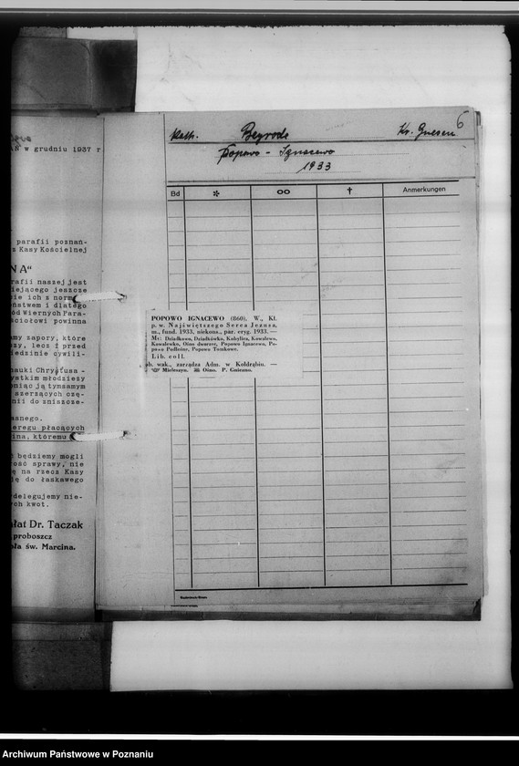 image.from.unit.number "Kreissippenamt Gnesen [Gniezno] - Stadt und Land [wykaz ksiąg kościelnych parafii ewangelickich, katolickich, duplikatów aktów stanu cywilnego, zapowiedzi osób wyznania katolickiego i mojżeszowego, ksiąg meldunkowych, konwertytów i innych]"