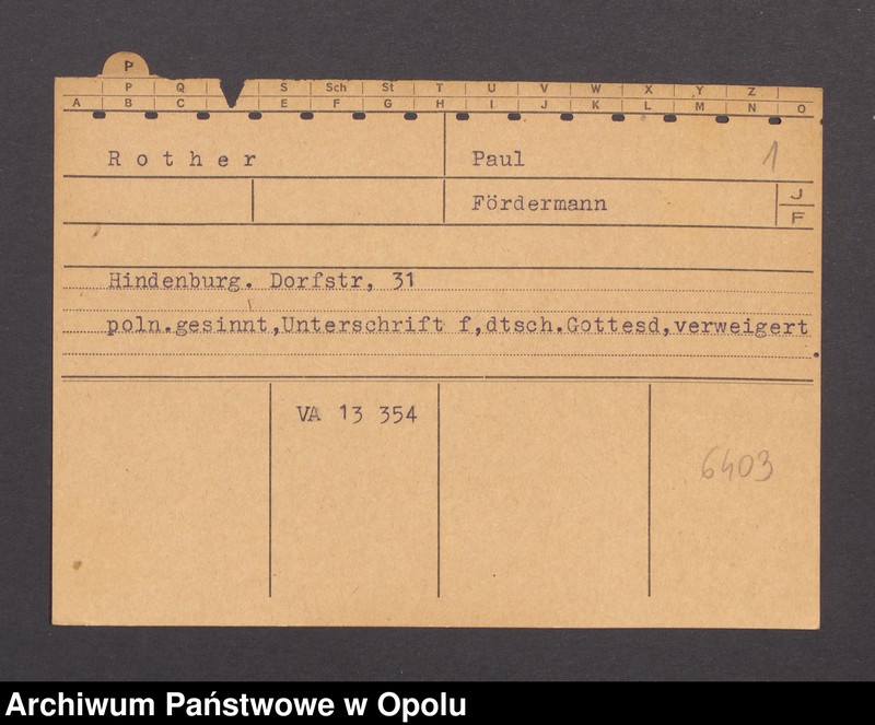 Obraz 3 z jednostki "[Rother Paul, zam. Hindenburg]"