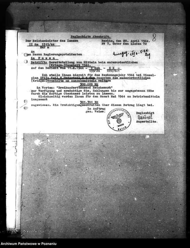 Obraz 12 z jednostki "Haushaltsmittel"