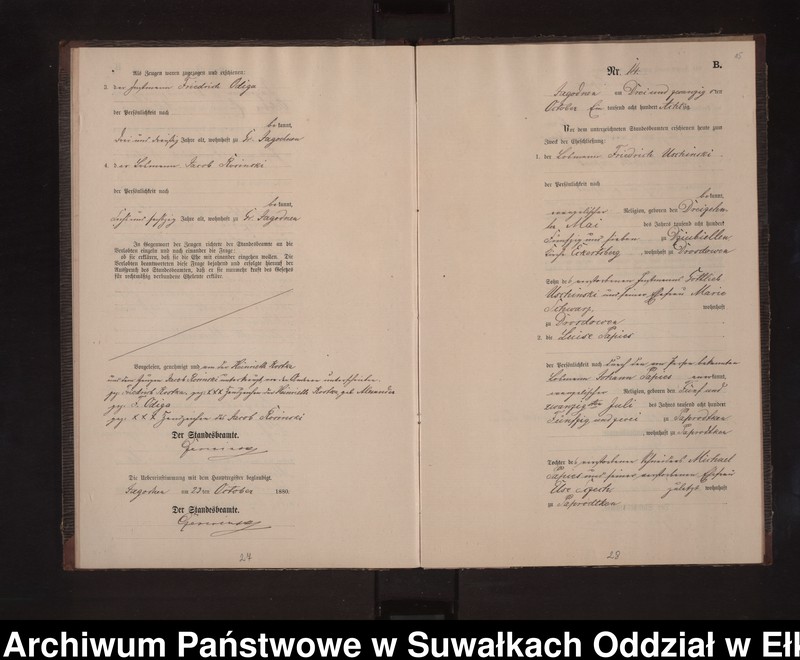 image.from.unit.number "Heiraths-Neben-Register des Preussischen Standes-Amtes Rydzewen Kreis Loetzen"