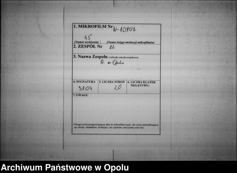 Obraz 2 z jednostki "Acta des Magistrats zu Oppeln betreffend Anlage eines Fussweges auf der Oppeln-Breslauer Chaussen nach dem Friedhofe zu. Vol. I"