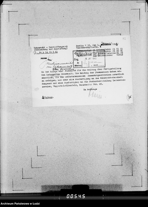 Obraz 16 z jednostki "Hosenträge-Palten [Zamówienia, rachunki, kalkulacje]"