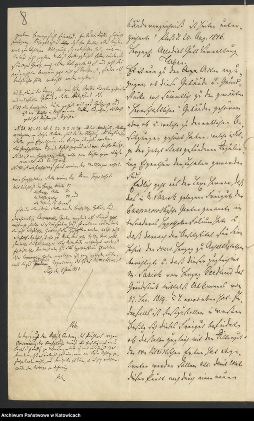 Obraz 11 z jednostki "Acta betr. die Correspondenz mit dem Königlichen Kreis Gericht zu Luckau und Verfügungen desselben, als obervormundschaftliche Behörde der Gräflich von Kleistschen Erben, in Betracht des verpachteten Gutes Mittel-Lazisk"