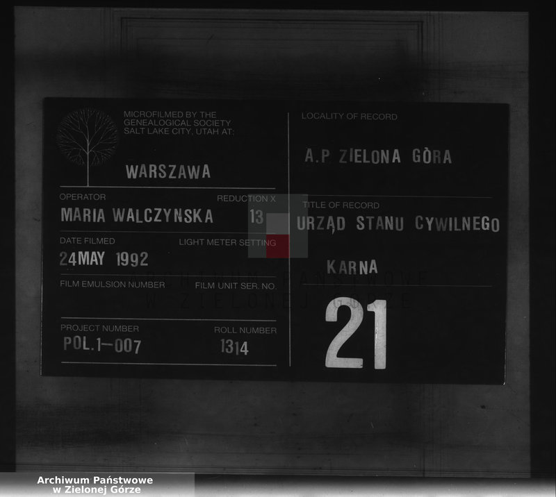 Obraz 1 z jednostki "Sterbe-Neben-Register"