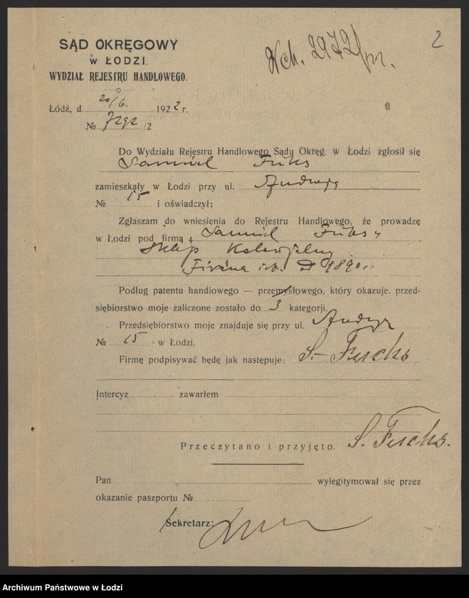 Obraz 4 z jednostki "Samuel Fuks – sklep kolonialny"