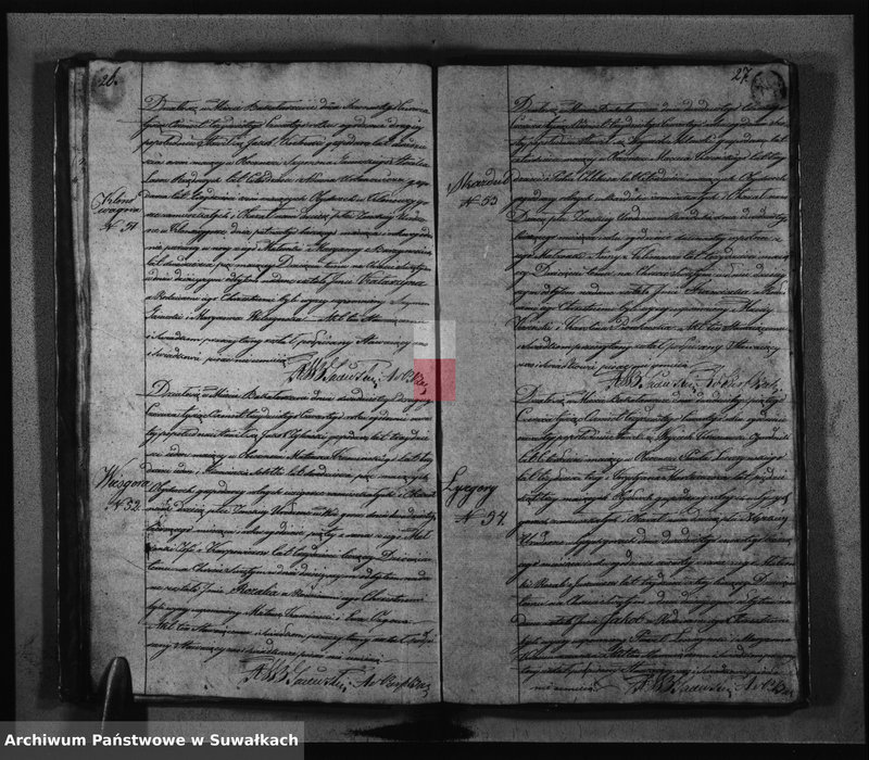 image.from.unit.number "Księga Duplikat Urodzonych, Zaślubionych Umarłych z roku 1834 Parafij Bakałarzewskiey Przeznaczona do Archiwum Hipotecznego Powiatu Dąbrowskiego"