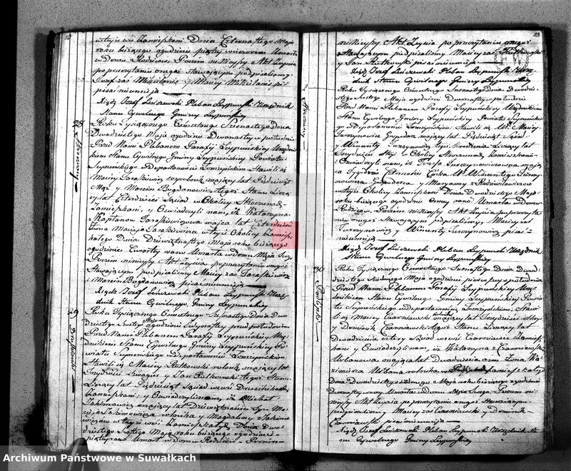 Obraz 9 z jednostki "Księga Aktów Zeyscia Gminy Leypuńskiej Od 1 go Stycznia 1816 Ru"