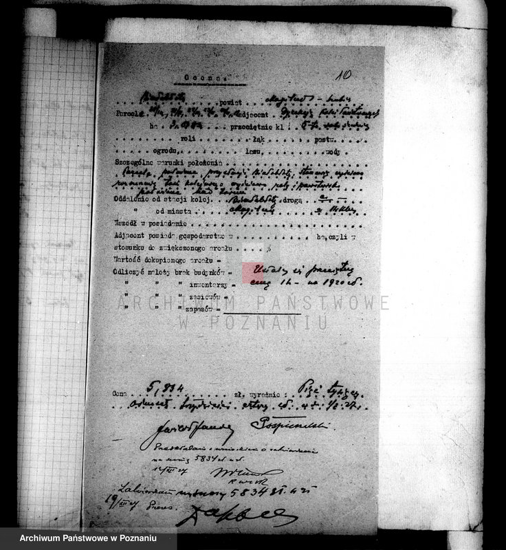 Obraz 14 z jednostki "Operat szacunkowy majątku Białebłota powiatu szubińskiego"