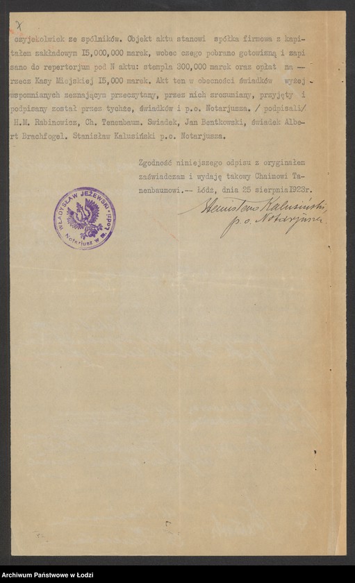 Obraz 9 z jednostki "Mowsza Rabinowicz i Chaim Tenenbaum- kupno i sprzedaż towarów manufakturowych"