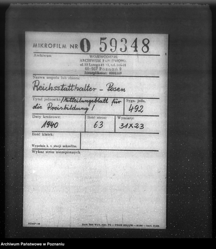 Obraz 2 z jednostki "Mitteilungsblatt für die Preisbildung"