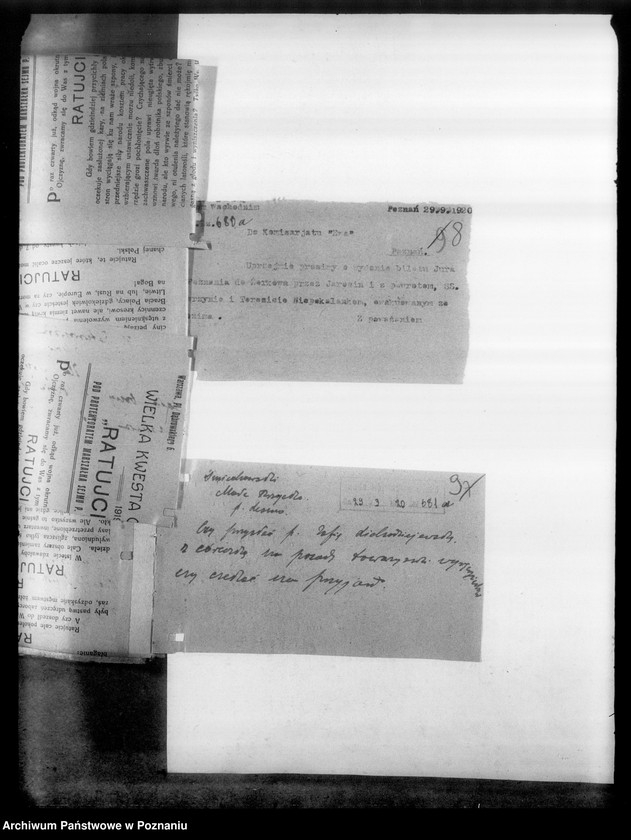 Obraz 13 z jednostki "Korespondencja dotycząca uchodźców."