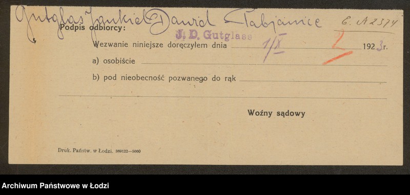 Obraz 4 z jednostki "Jakób Dawid Gutglas- sprzedaż manufaktury"