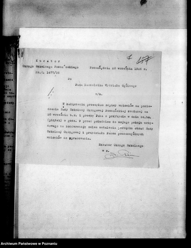 Obraz 11 z jednostki "[Protokoły z posiedzenia Rady Szkolnej Okręgowej Poznańskiej]"