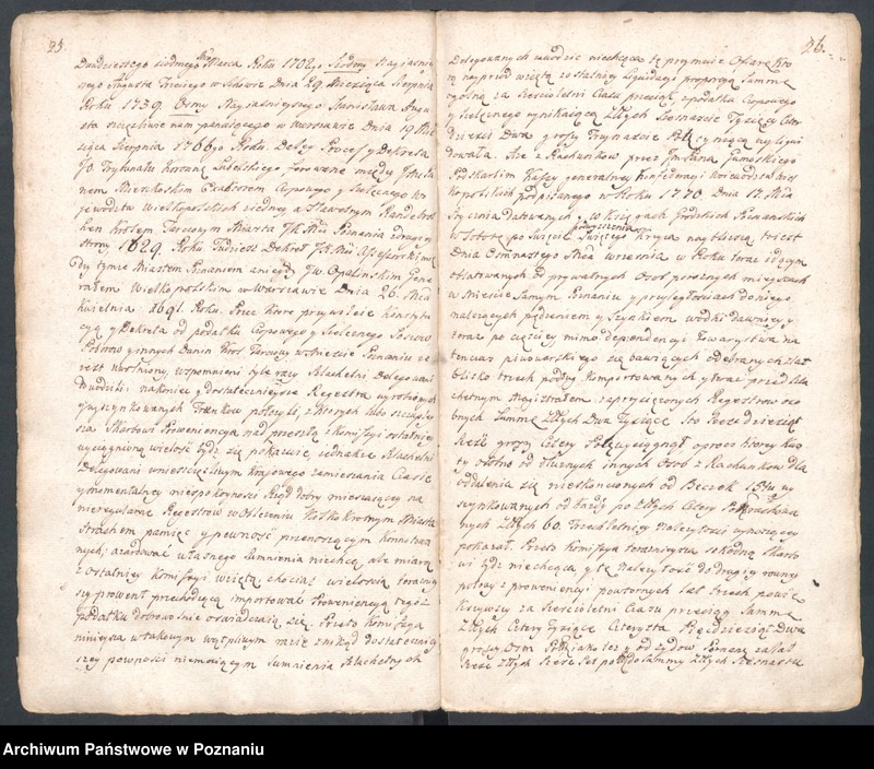 Obraz 17 z jednostki "Prothocollum nobilis officii consularis civitatis SR.Mtis Posnaniae sub notariatu nobilis Michaelis Rürer, SR.Mtis secretarii officii praesentis notarii in anno domini 1774 inhoatum."