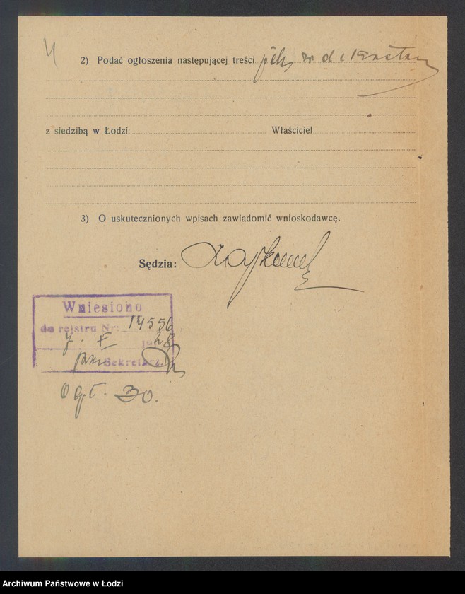 Obraz 6 z jednostki "Benjamin Fajgenbaum – sklep rzeźniczy i sprzedaż pierza"