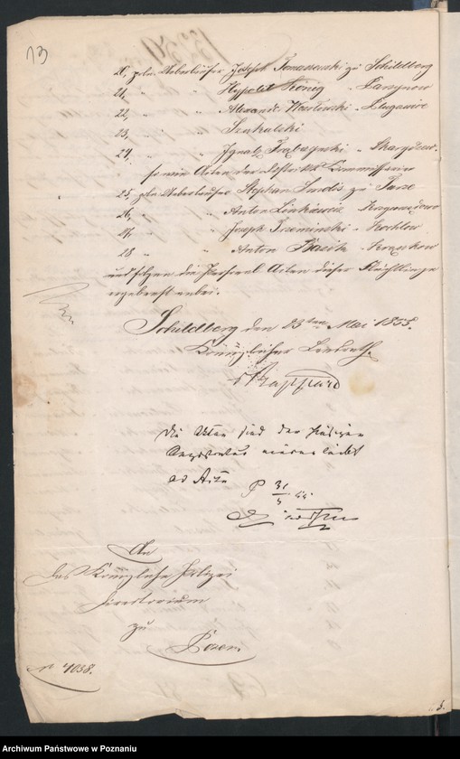 Obraz 18 z jednostki "A. betr. die Komplettierung der Personal-Akten der polnischen Überläufer mit denen der Landrats-Ämter der Provinz"