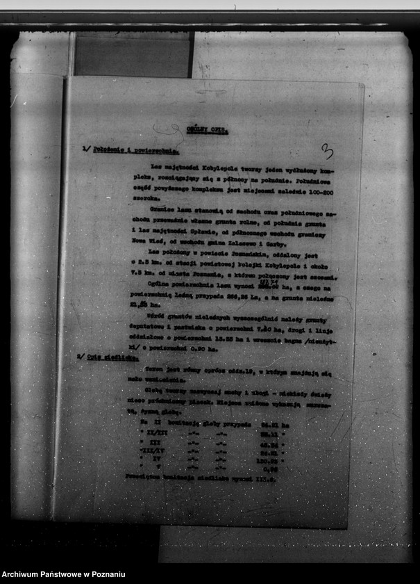 Obraz 7 z jednostki "Program urządzenia gospodarstwa leśnego dla lasu majętności Kobylepole powiat poznański 1929-1939"