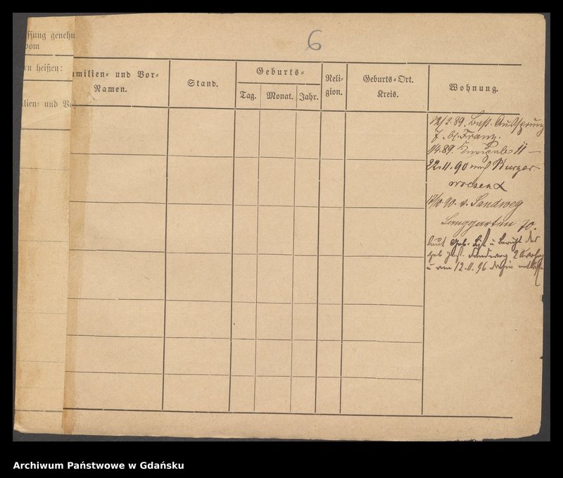 image.from.unit.number "Karty meldunkowe: Krause Ida - Krause Johann"