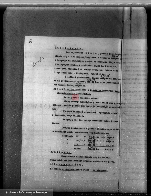 Obraz 7 z jednostki "Plan urządzenia gospodarstwa leśnego dla lasu majętności Lizie powiat nowotomyski"