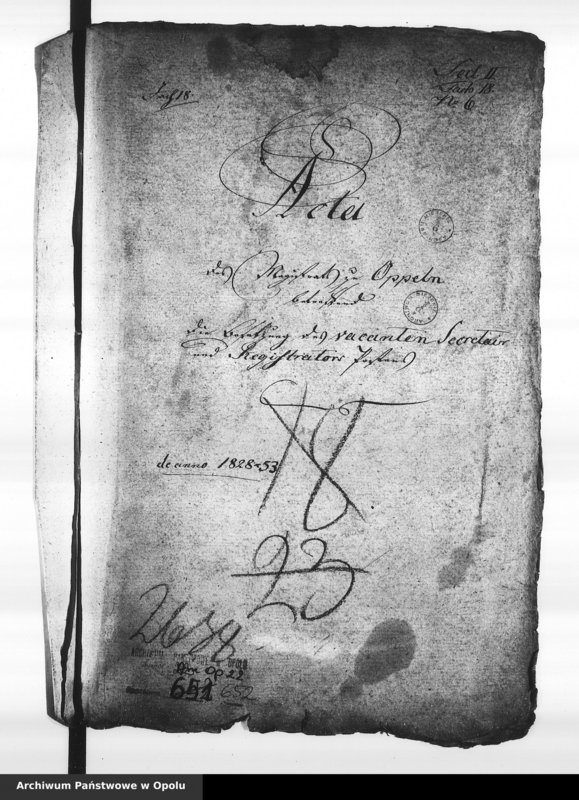Obraz 4 z jednostki "Acta des Magistrats zu Oppeln betreffend die Besetzung des vacanten Secretair und Registrators Postens. de anno 1828"
